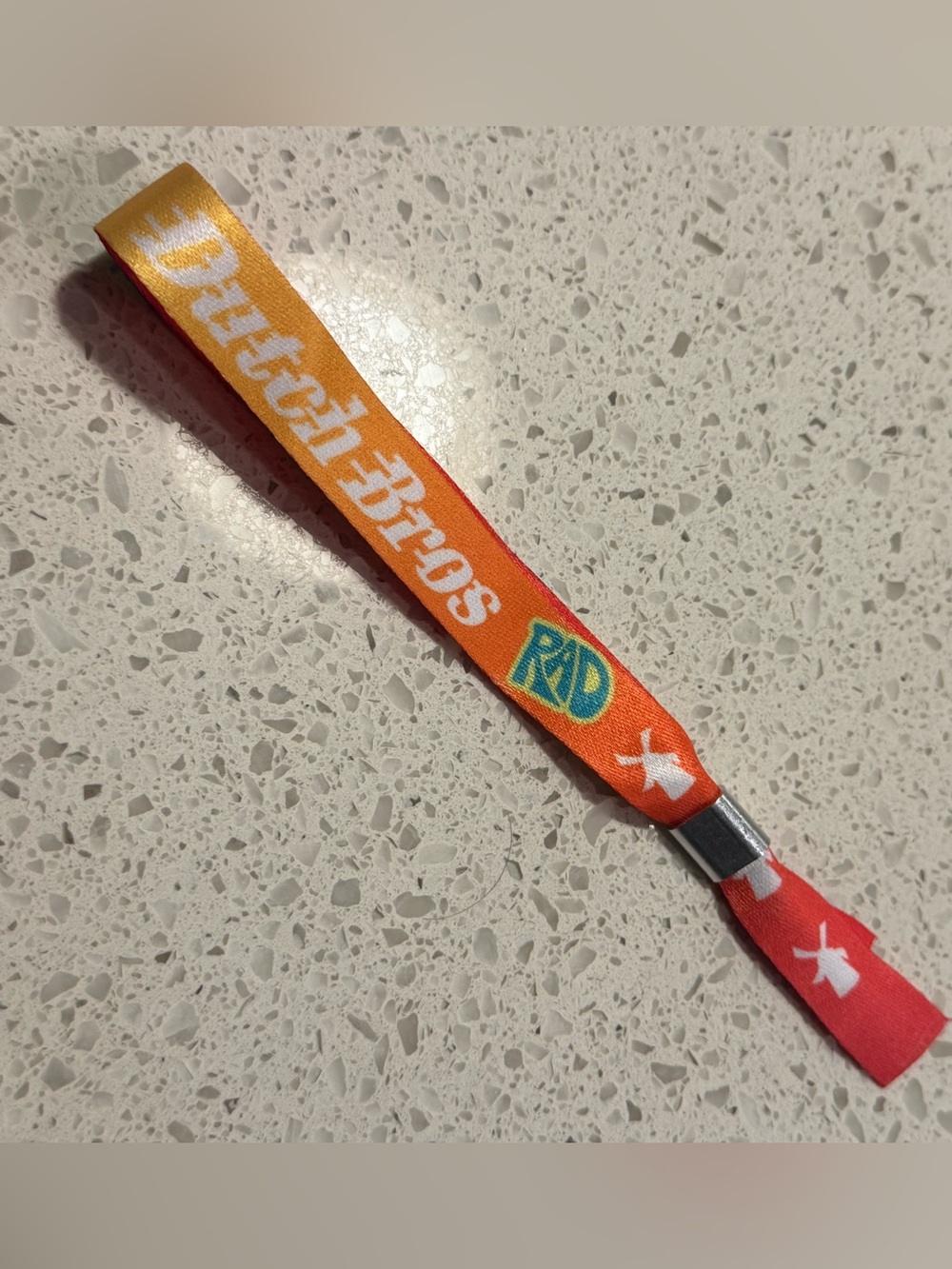 Dutch Bros April 2026 Adjustable Festival Wristband Limited Edition Rad Stoked